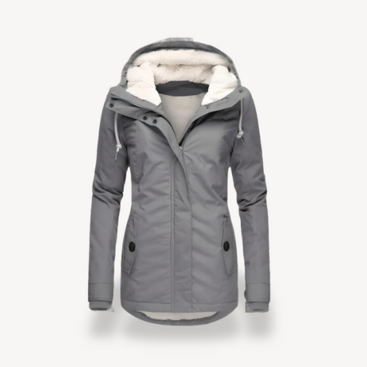 Wasserdichte Winterjacke für Damen mit Kapuze | Loravelle 0