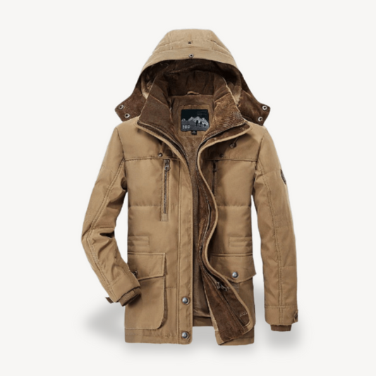 Wasserdichte Winterjacke für Herren mit Kapuze | Loravelle 0