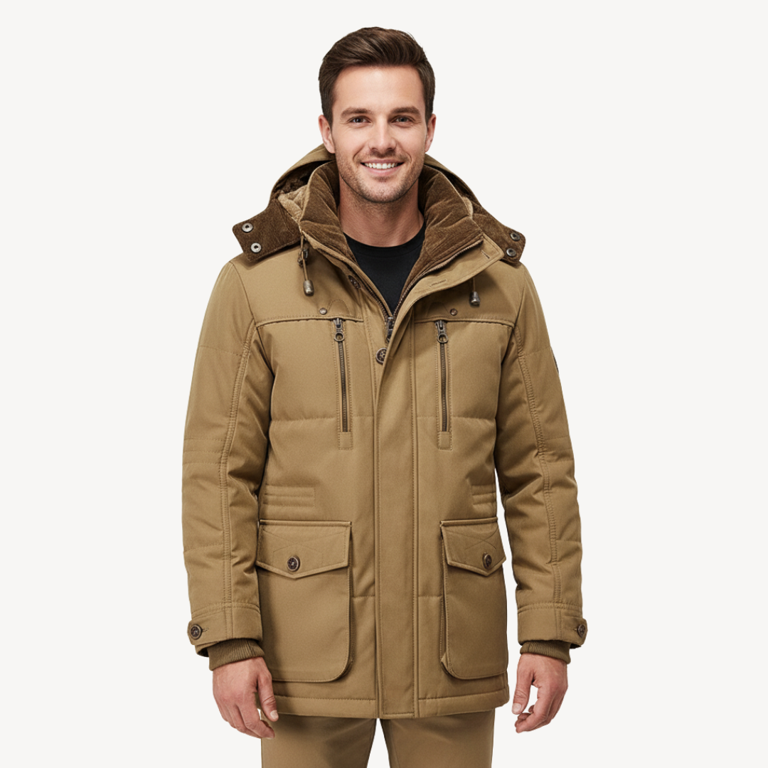 Wasserdichte Winterjacke für Herren mit Kapuze | Loravelle 1