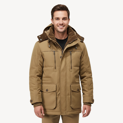 Wasserdichte Winterjacke für Herren mit Kapuze | Loravelle 1