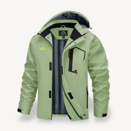 Wasserdichte Winterjacke mit Kapuze und Camouflage-Muster für Herren | Loravelle 0