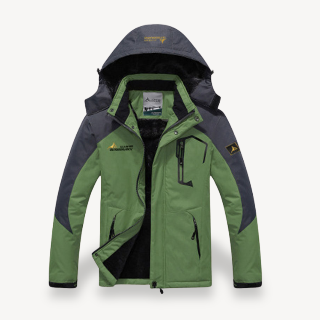 Wasserdichte Winterjacke mit Kapuze und Camouflage-Muster für Herren | Loravelle 8