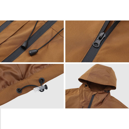 Wandern Jacke Herren Outdoor Kapuzenjacke Wasserfest