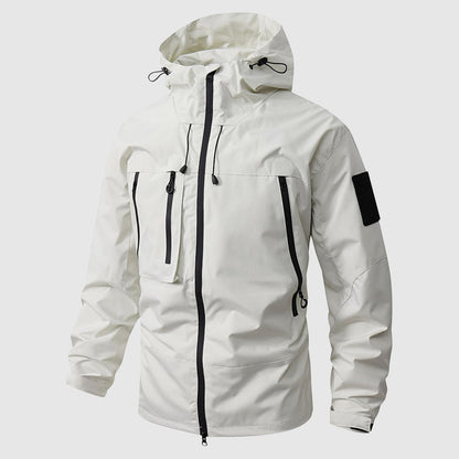 Wandern Jacke Herren Outdoor Kapuzenjacke Wasserfest