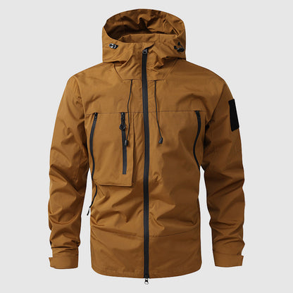 Wandern Jacke Herren Outdoor Kapuzenjacke Wasserfest - BerlinGlamour