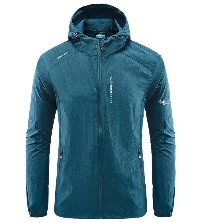 Herren Sommerjacke Leicht Winddicht Kapuzenjacke - BerlinGlamour