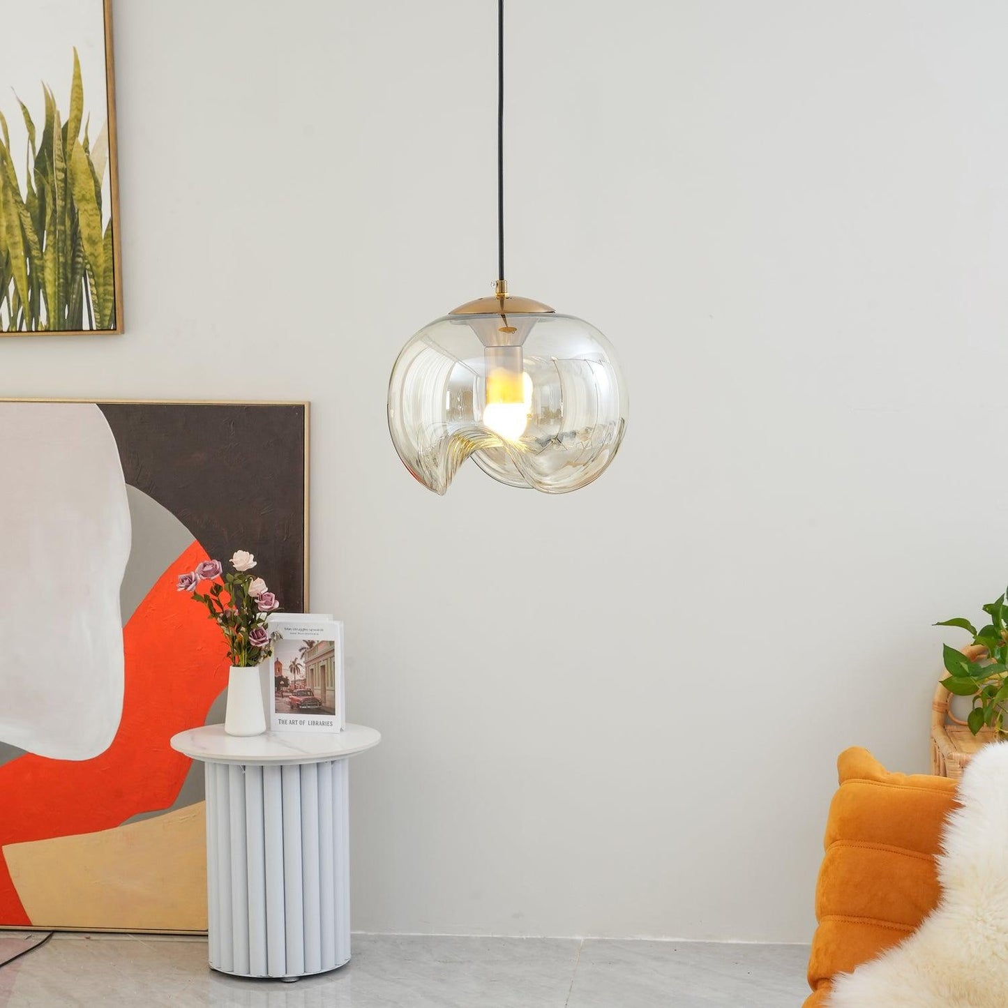 Moderne LED Pendelleuchte für Wohnzimmer