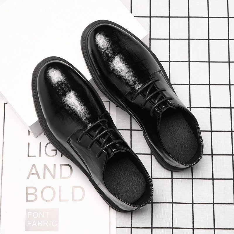 Herrenschuh Elegant Schwarz Lederschuh