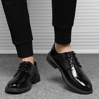 Herrenschuh Elegant Schwarz Lederschuh
