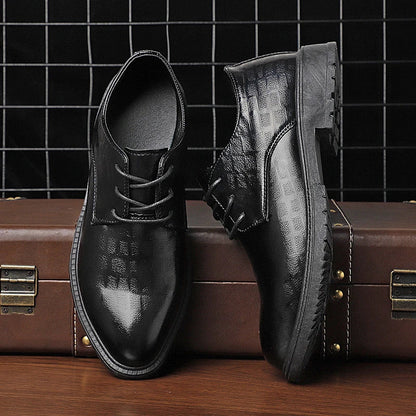 Herrenschuh Elegant Schwarz Lederschuh