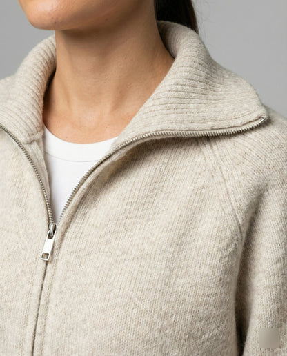Kurze Strickjacke Damen Reißverschluss Weich