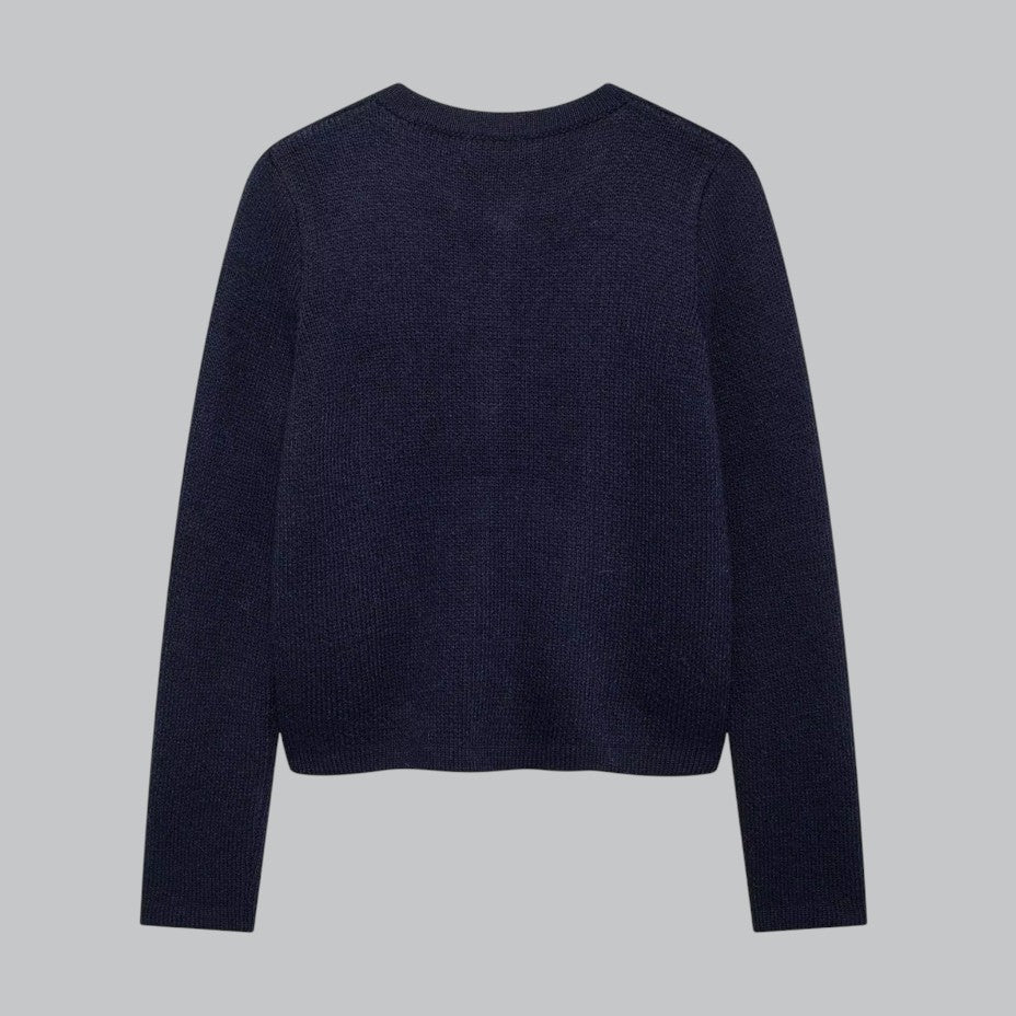 Weicher Strickcardigan mit goldenen Knöpfen 6
