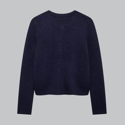 Weicher Strickcardigan mit goldenen Knöpfen 6