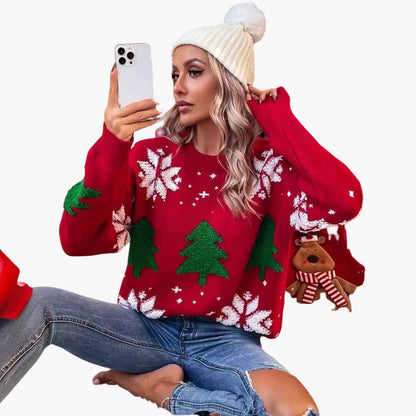 Weihnachts pullover für Damen mit Baum 4