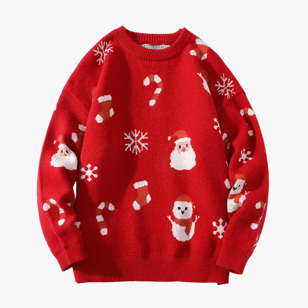 Weihnachtspullover für Damen mit Rentiermotiv 2