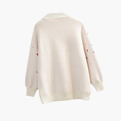 Weihnachtspullover für Damen mit Rentiermotiv 3