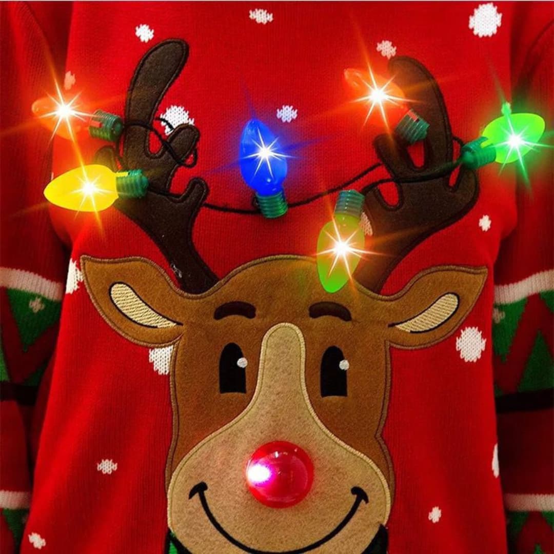 Weihnachtspullover für Damen mit Rentiermotiv 3