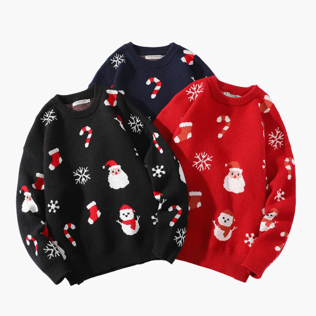 Weihnachtspullover für Damen mit Rentiermotiv 4