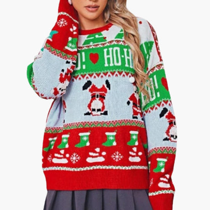 Weihnachtspullover für Damen mit festlichem Design 1
