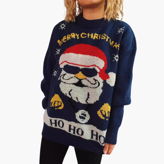 Weihnachtspullover für Damen mit festlichem Motiv 0