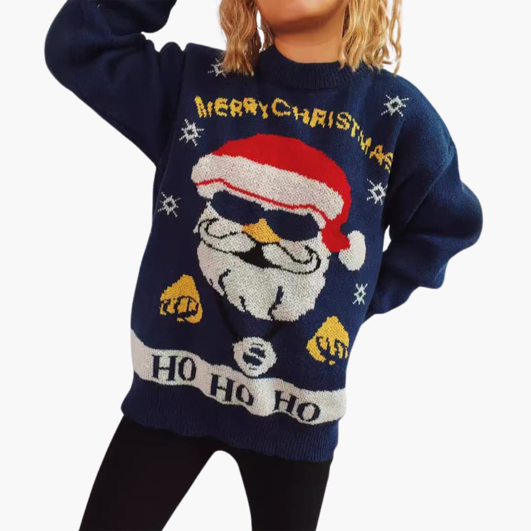 Weihnachtspullover für Damen mit festlichem Motiv 1