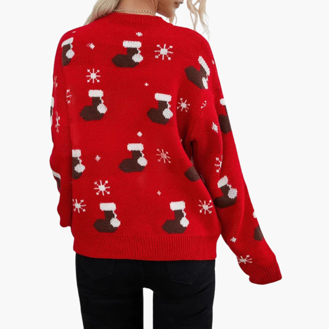 Weihnachtspullover für Damen mit festlichem Motiv 2