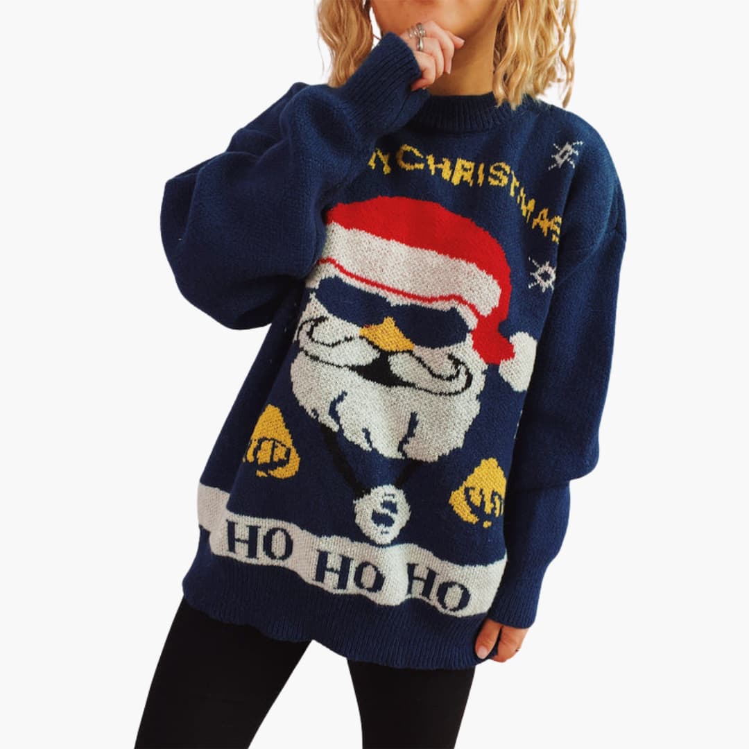 Weihnachtspullover für Damen mit festlichem Motiv 3