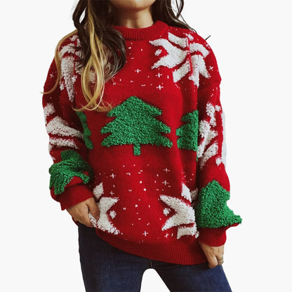Weihnachtspullover für Damen mit festlichem Motiv 4