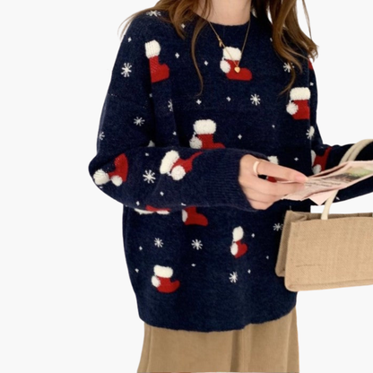 Weihnachtspullover für Damen mit festlichem Motiv 6