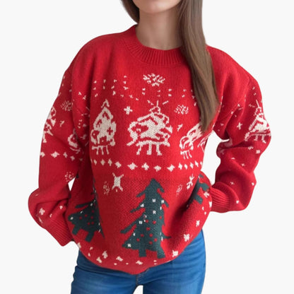 Weihnachtspullover für Damen mit festlichen Motiven 1