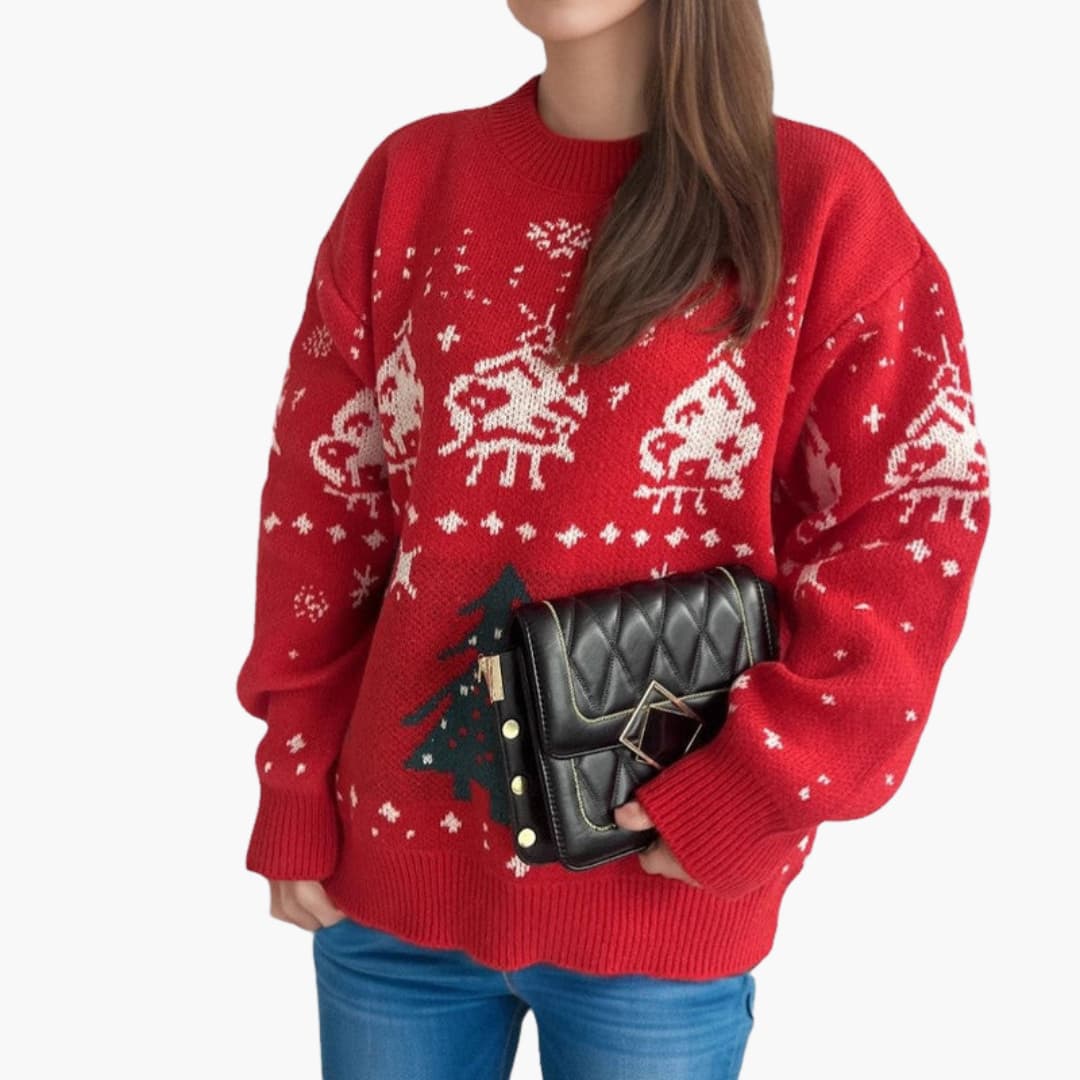 Weihnachtspullover für Damen mit festlichen Motiven 2