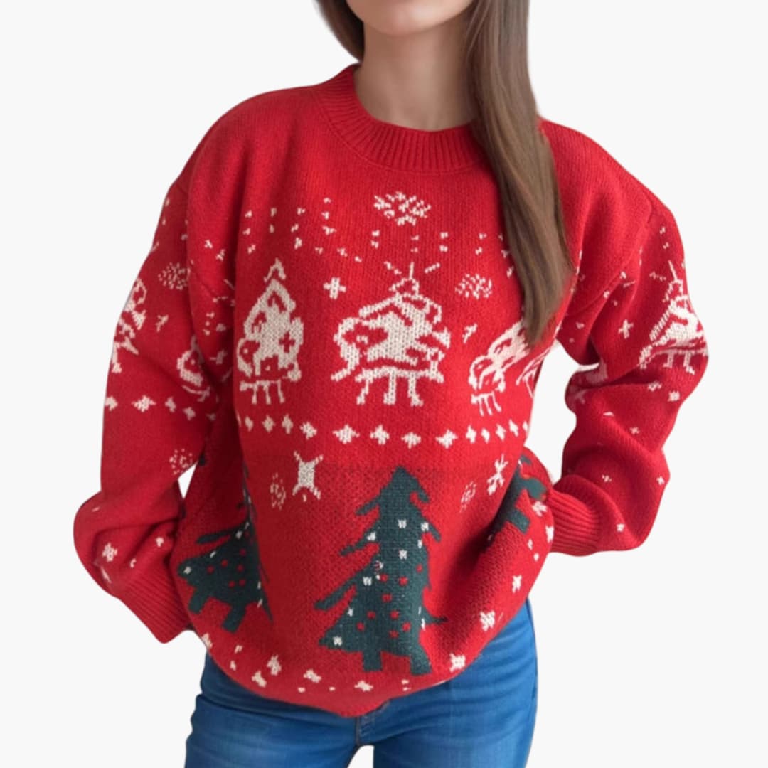 Weihnachtspullover für Damen mit festlichen Motiven 3