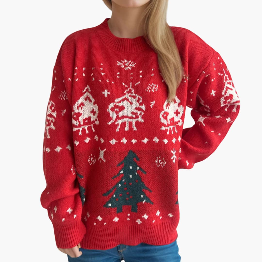 Weihnachtspullover für Damen mit festlichen Motiven 4