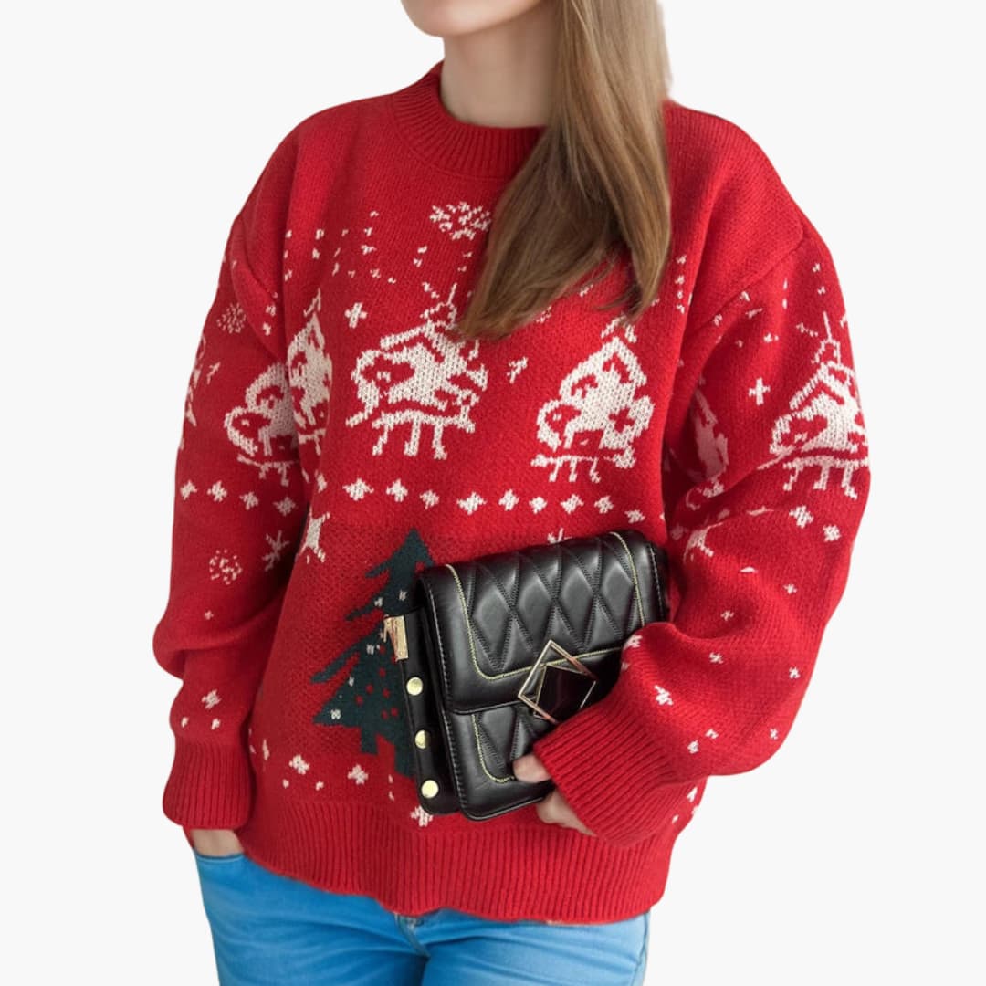 Weihnachtspullover für Damen mit festlichen Motiven 5