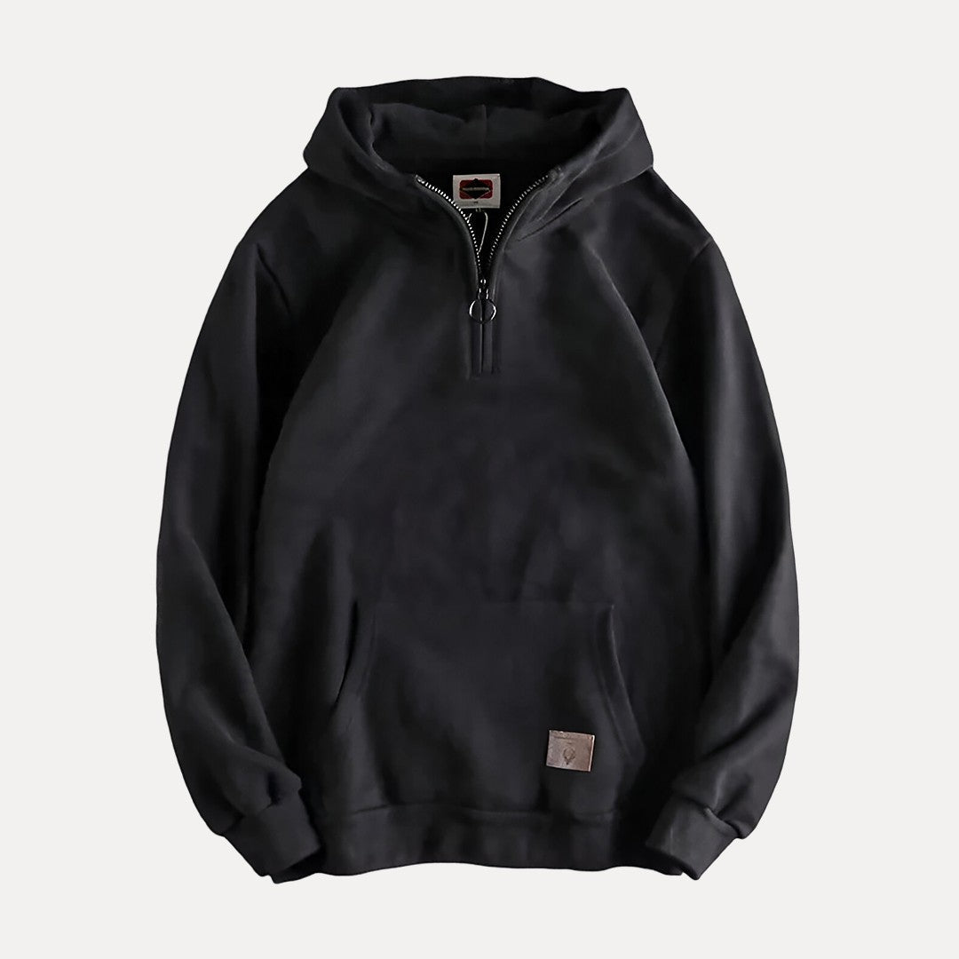 Herren Kapuzenpullover Bequem Reißverschluss Pullover Modern
