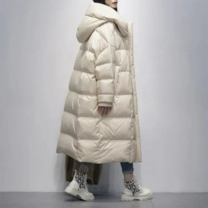 Lange Winterjacke Daunen Puffer Warm - BerlinGlamour