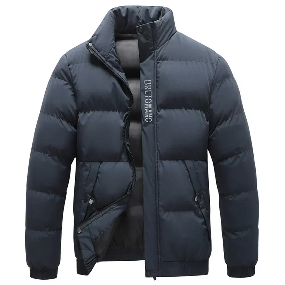 Wetterfeste Herrenjacke mit Kragen 0
