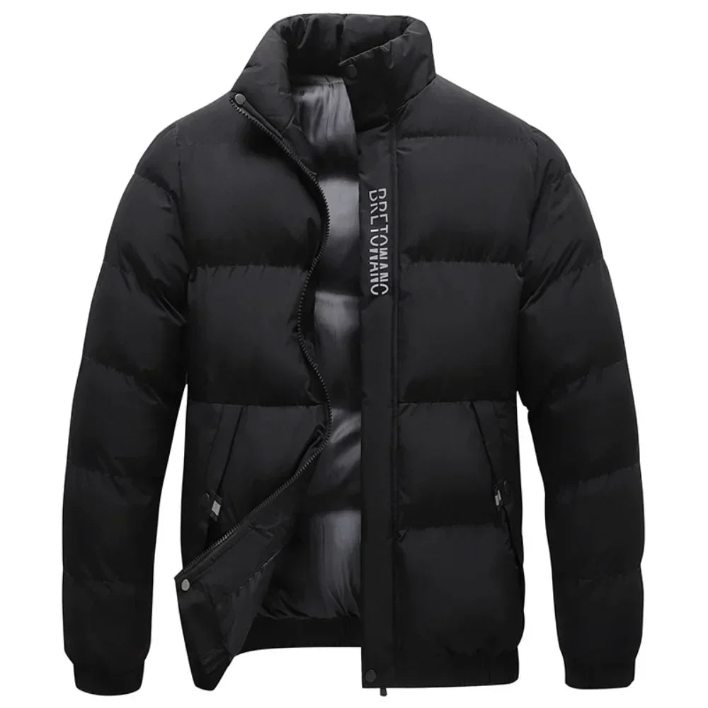 Wetterfeste Herrenjacke mit Kragen 1