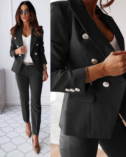 Eleganter Damen Hosenanzug mit Jacke und Hose