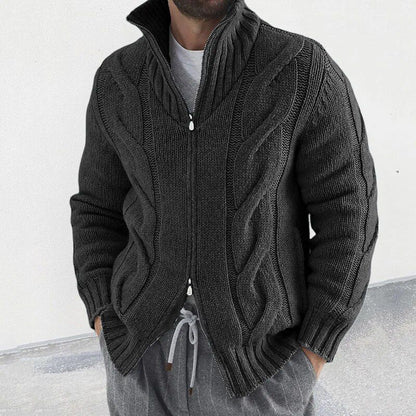 Herren Cardigan Warm Elegant Gestrickt Premium