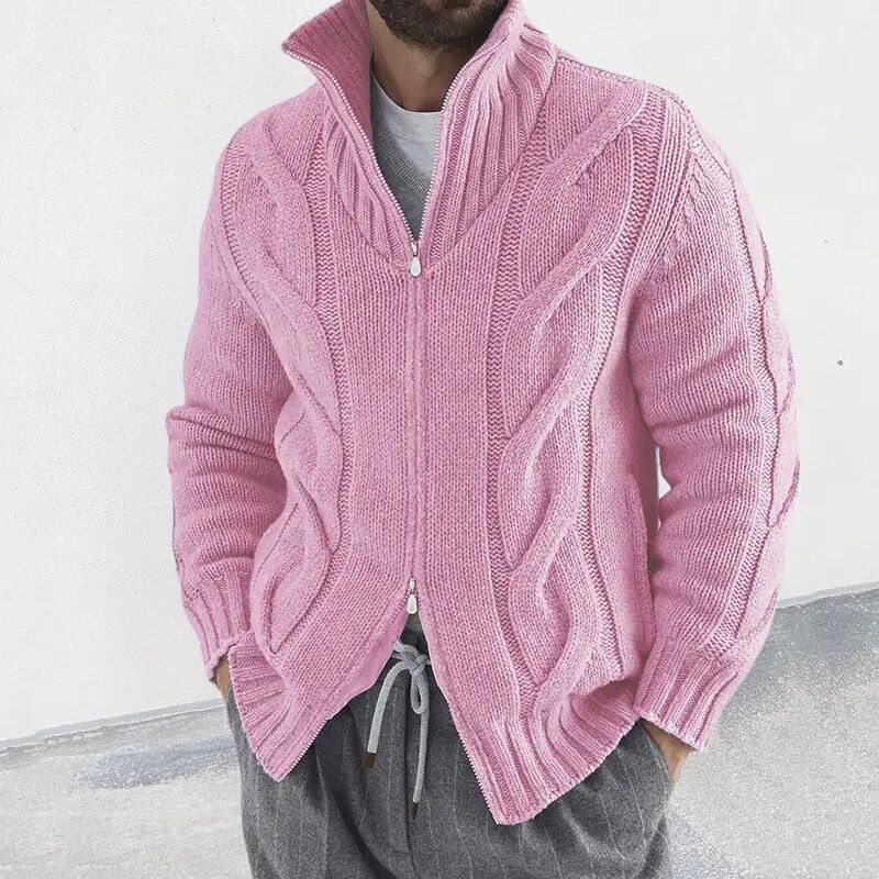 Herren Cardigan Warm Elegant Gestrickt Premium