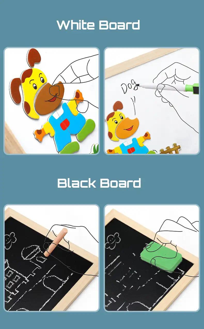 Magnetische Zeichentafel 2-in-1 für Kinder