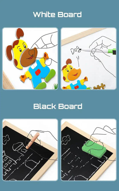 Magnetische Zeichentafel 2-in-1 für Kinder