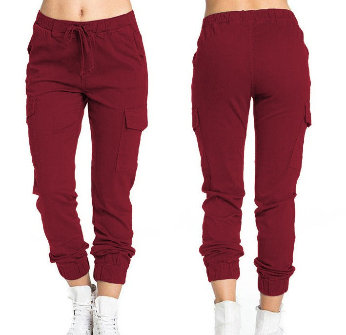 Sofie Cargo Damenhose in Bordeauxrot
