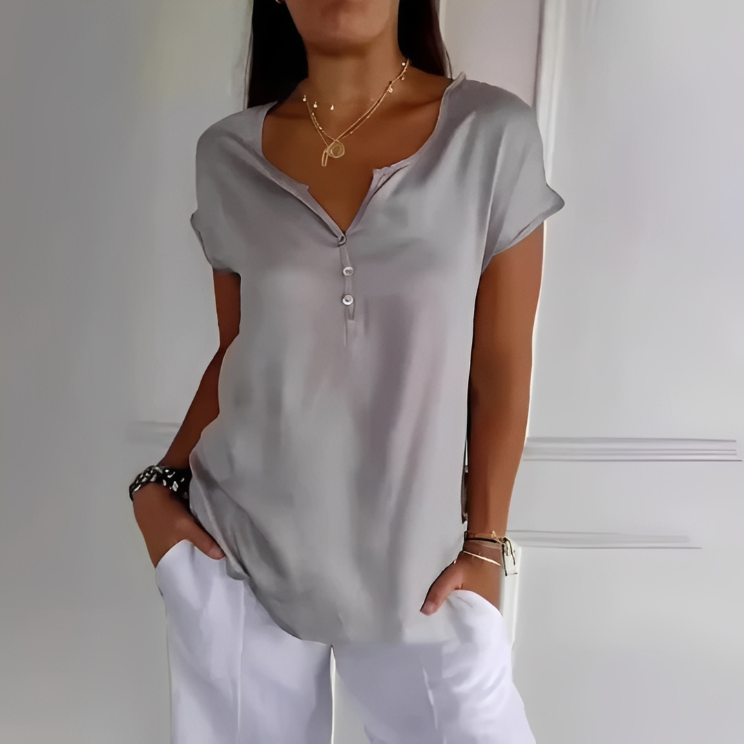 Leichtes Damen Sommeroberteil Elegantes Baumwolle - BerlinGlamour