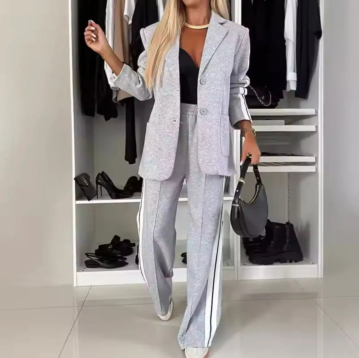 Blazer Set Damen Stilvoll Modern - BerlinGlamour