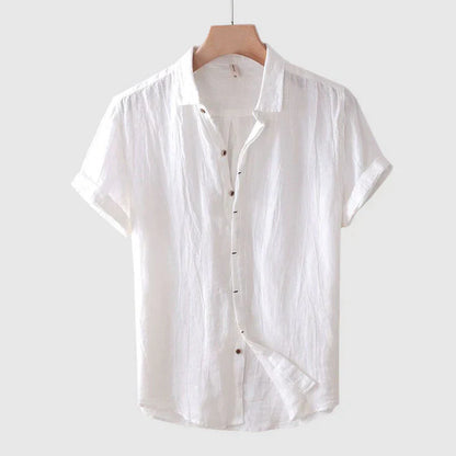 Herrenhemd Leinen Elegant Slim Fit Sommer