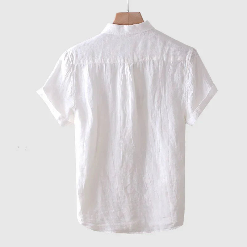 Herrenhemd Leinen Elegant Slim Fit Sommer