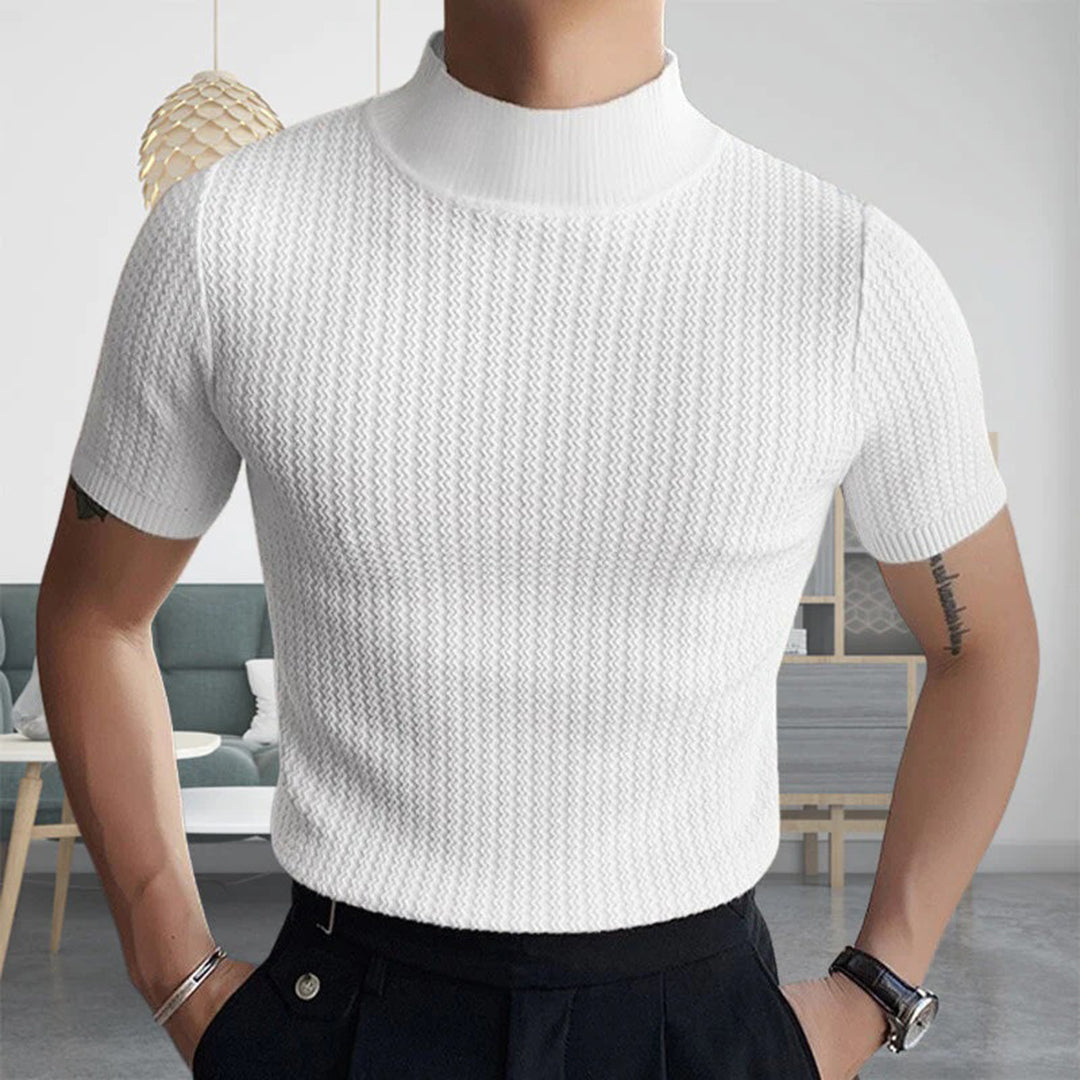 Slim-fit ribbed men's shirt - Harman