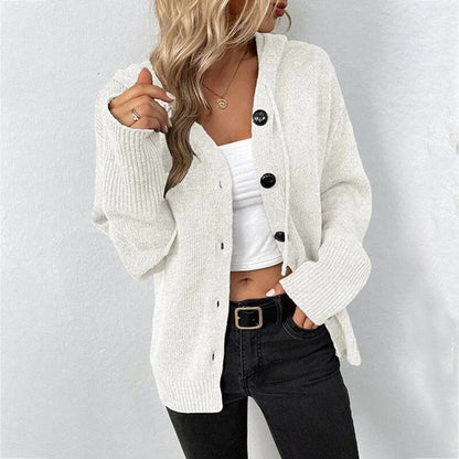 Damen Strickjacke Freizeit Knopf vorne Modern